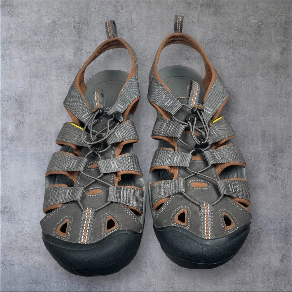 KEEN Gray Clearwater CNX Sandals Shoes Mens 14 Waterproof   Gorpcore Fishing